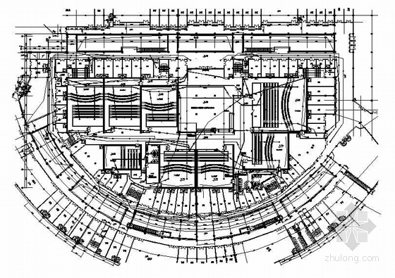 某影院消防施工图资料下载-某电影院消防平面图