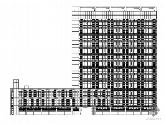 九层商业楼综合布线设计资料下载-某十四层综合商业楼建筑施工图