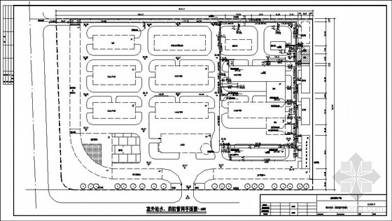 制药厂综合办公楼建筑设计资料下载-河北某制药厂室外综合管线图
