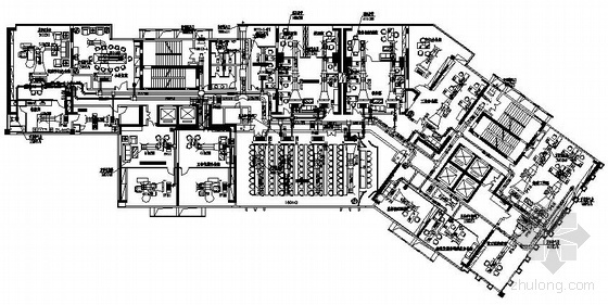 四层综合楼平面图资料下载-某综合楼中央空调平面图