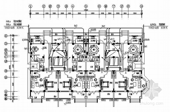 福建小区楼盘景观资料下载-福建某别墅小区电气图纸