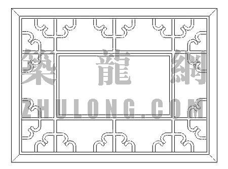 中式门连窗cad资料下载-中式窗003