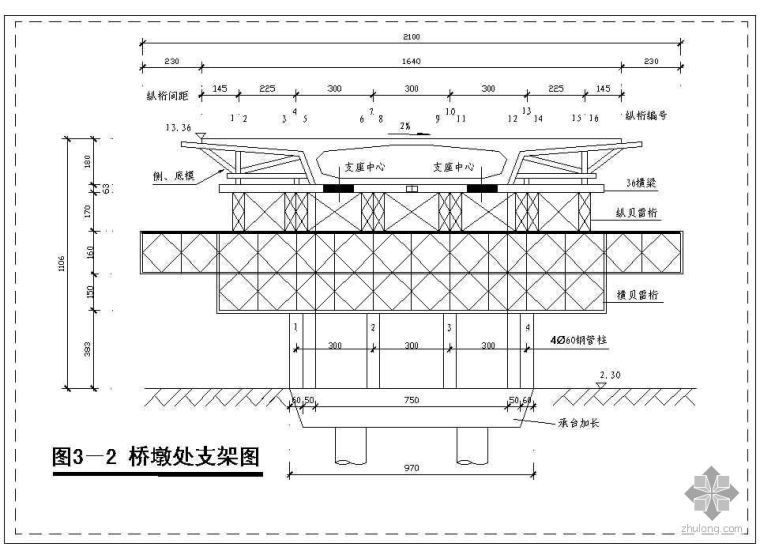 支架法施工流程资料下载-某大桥移动支架法施工示意图