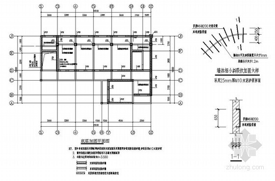 六层医院建筑资料下载-六层医院(震后)修复加固结构施工图