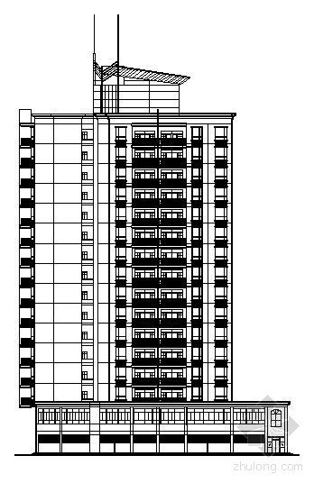 错层商业楼资料下载-某十六层转角塔式住宅楼建筑施工图