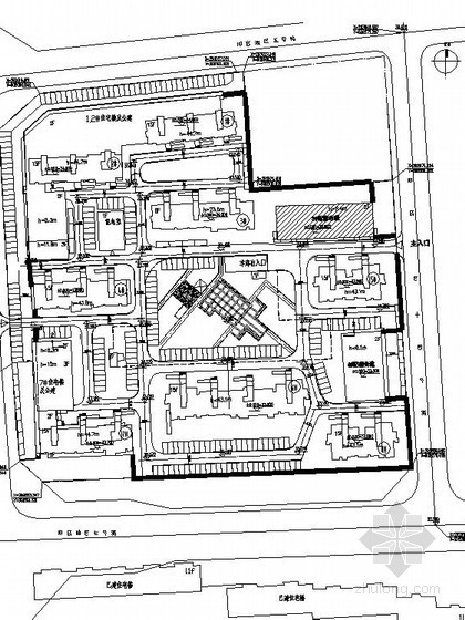 小区景观施工方资料下载-[北京]某回迁小区景观工程施工图