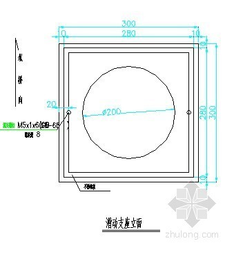 圆餐桌CAD平米图资料下载-桥梁圆板支座图