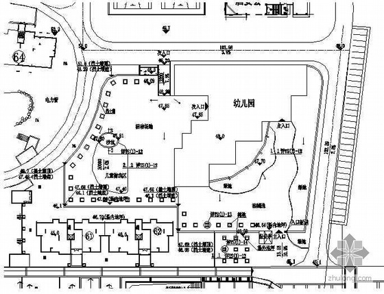 幼儿园环境布置设计资料下载-山东某小区幼儿园环境景观设计施工图