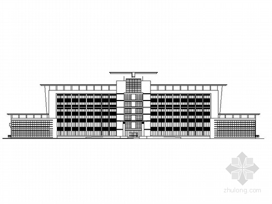 深圳办公5层建筑资料下载-[深圳]某八层行政办公楼建筑施工图