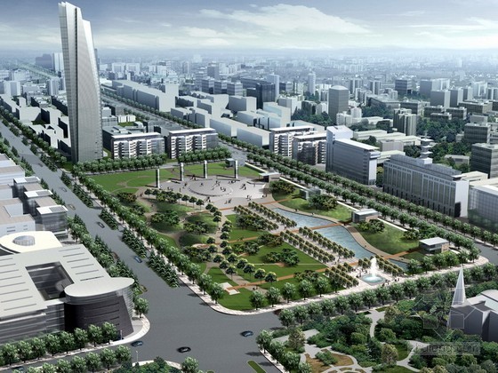 小镇概念性规划设计方案资料下载-[郑州]某景观大道概念性规划设计方案文本