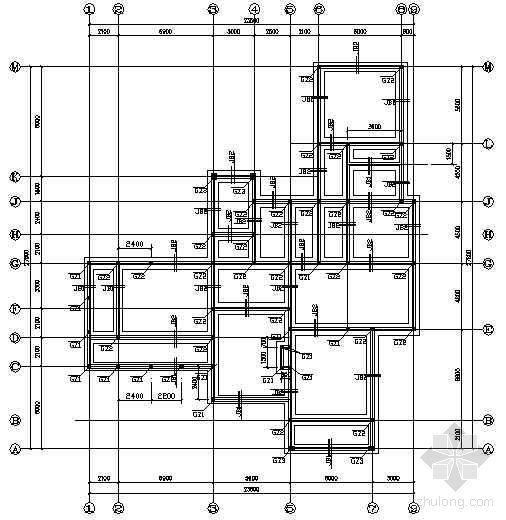 两层木结构建筑图纸资料下载-某两层砌体别墅结构图纸