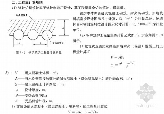 [预算入门]2014版热力设备安装工程计量与计价入门精讲(附图纸290页)-锅炉筑炉工程量计算 