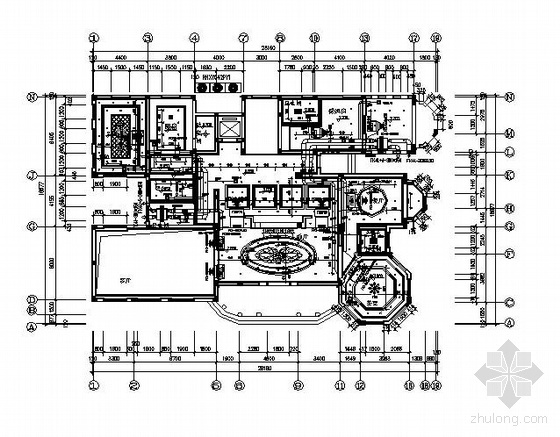 别墅平面图布置图资料下载-某别墅空调布置平面图