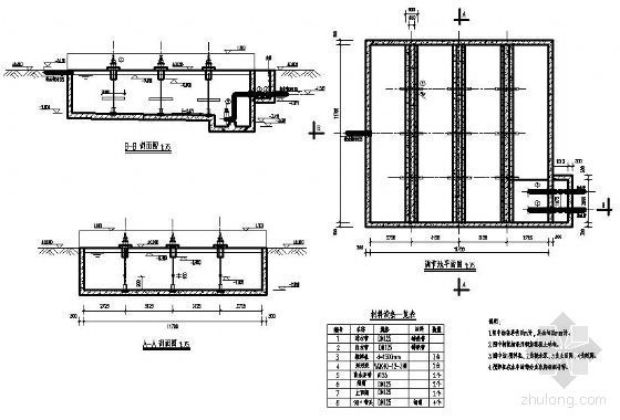 工地上临时洗车池施工图资料下载-调节池施工图