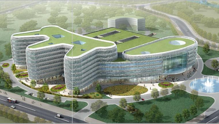 三级综合医院设计资料下载-[深圳]现代综合医院建筑设计方案文本