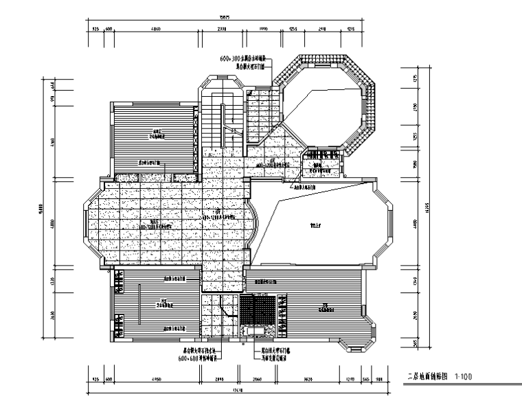 中式风格大厅效果图资料下载-中式风格别墅设计施工图（附效果图）