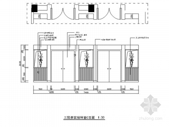 [浙江]超全面电器公司四层办公楼室内CAD施工图