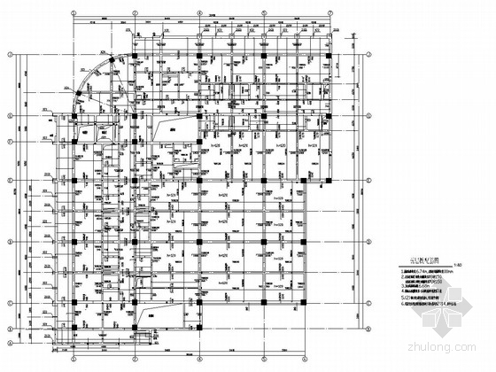 二层框架住宅资料下载-[宁夏]八层框架高层住宅结构施工图
