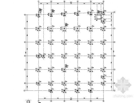 中学建筑结构图资料下载-两层框架结构高级中学餐厅结构图