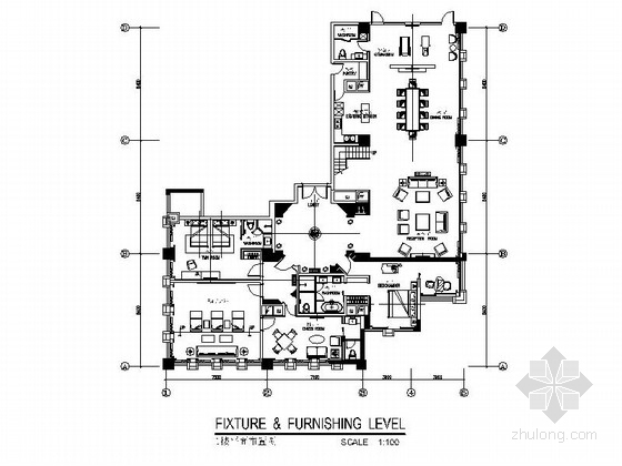 室内设计范图资料下载-[湖南]气质范法式私人会所室内设计CAD施工图
