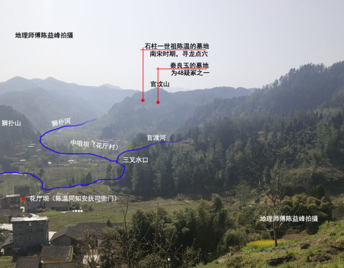 陈益峰：石柱三大名地之黄狗打盹-陈益峰：黄狗打盹，石柱望族陈氏一世祖陈温的墓地_1