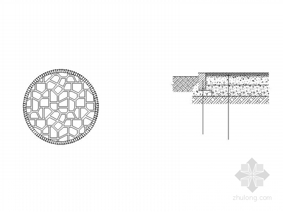 [芜湖]医院周边环境景观规划设计施工图-铺装施工图