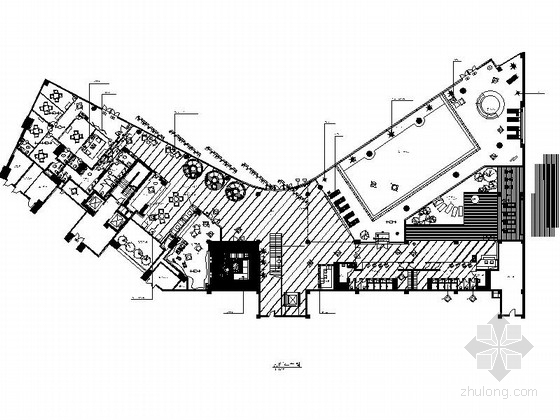 会所顶层咖啡厅照图资料下载-奢华时尚国际会所空间施工图