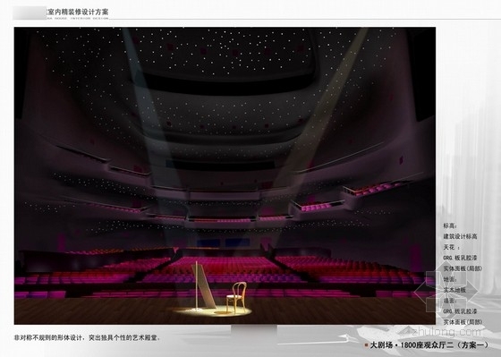 室内设计cad方案图资料下载-[广东]某名师歌剧院室内设计方案图