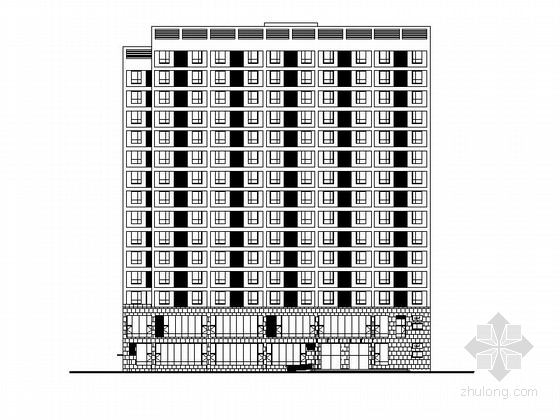 酒店式公寓的建筑文本资料下载-[南昌]高层框架结构酒店式公寓建筑施工图
