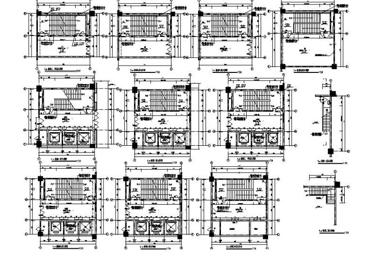 [宁夏]多层现代风格农贸市场建筑施工图（含效果图及全专业）-多层现代风格农贸市场建筑详图