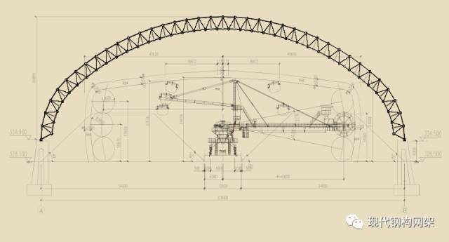 某大型干煤棚网架工程施工技术探讨~_4
