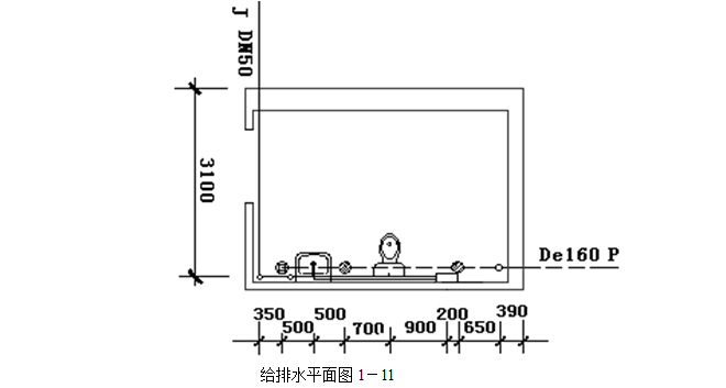 零基础安装造价入门知识讲解（附案例）-给排水平面图