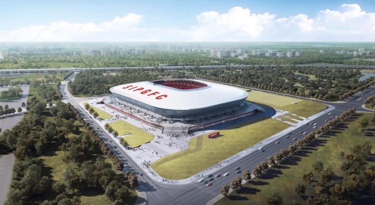 足球概念设计资料下载-上海浦东足球场设计深度曝光