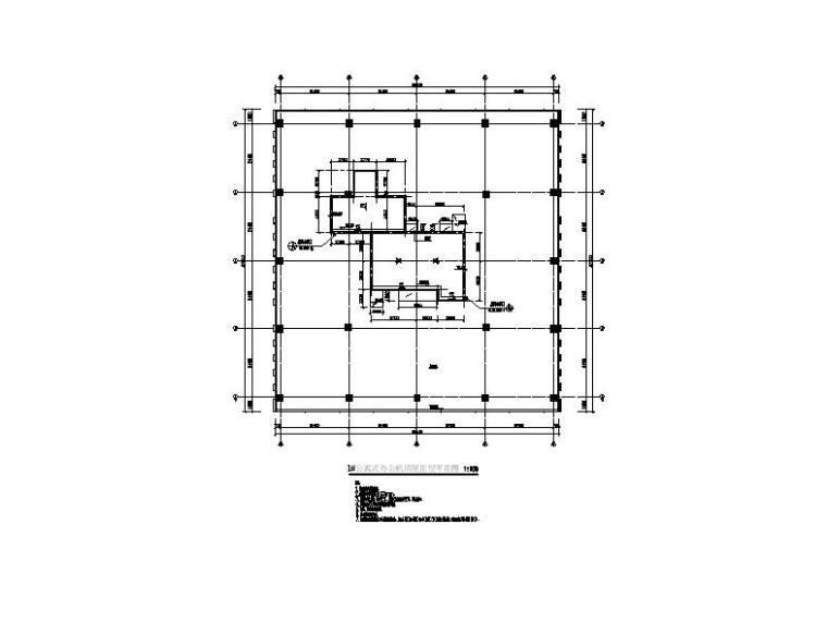 [福建]高层现代穿插式商业综合体建筑设计方案文本（含效果图）-高层现代穿插式体块商业综合体建筑平面图