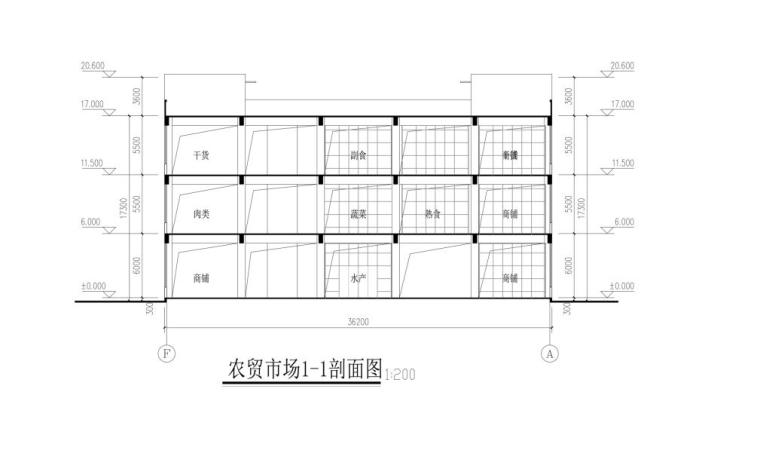 [福建]现代风格竖向线条式塔式住宅楼建筑设计方案文本-现代风格竖向线条式塔式住宅楼建筑剖面图