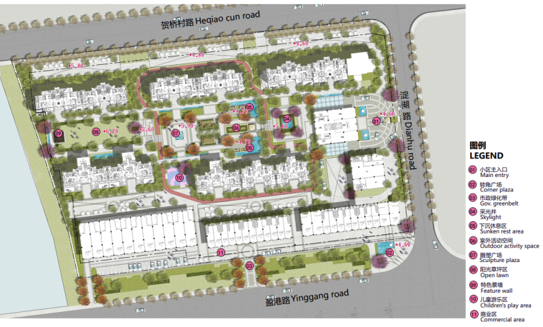 校园景观大门设计案析资料下载-[上海]生态可持续现代新城景观规划设计方案（2016最新）