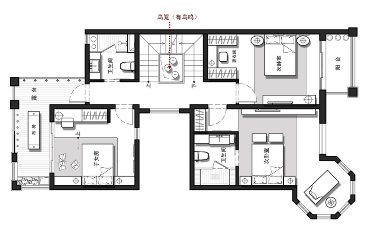 室内设计别墅效果图资料下载-[江苏]世尊家居别墅室内设计效果图方案