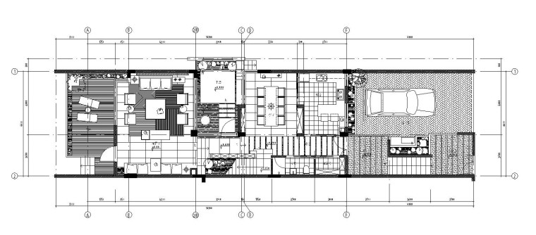 三层复式建筑资料下载-新中式三层独栋别墅内部装修施工图（附效果图）