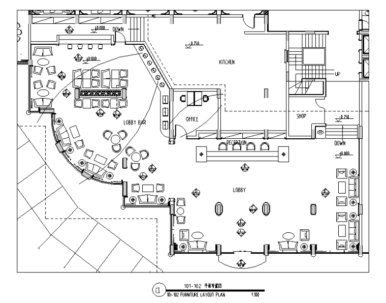 室内设计施工图整套资料下载-现代大型酒店整套设计施工图（附效果图+材料表）