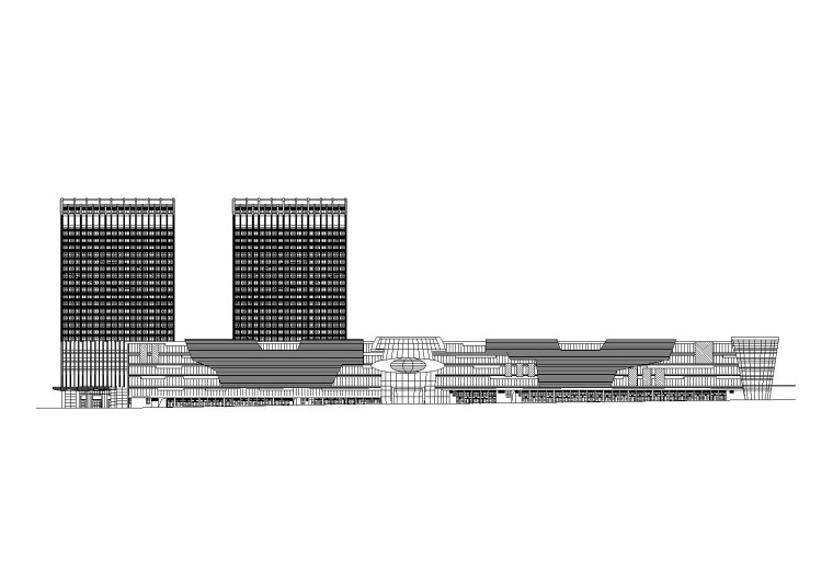 商业综合体扩初设计CAD资料下载-[四川]国际商贸中心城市综合体扩初图（CAD）