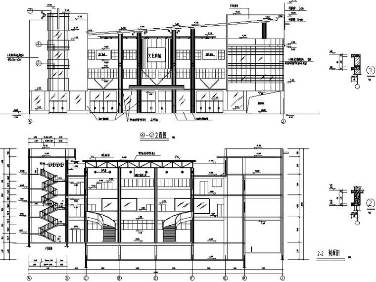 多层物流中心建筑设计方案资料下载-现代多层商业建筑设计方案初设图CAD