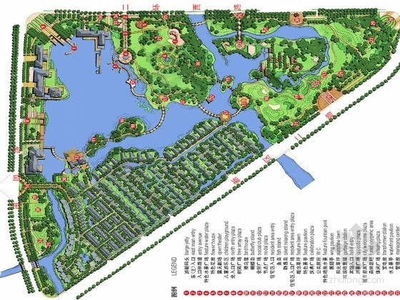 设计方案的配套性资料下载-[浙江]滨湖景区住宅及配套公园绿化设计方案