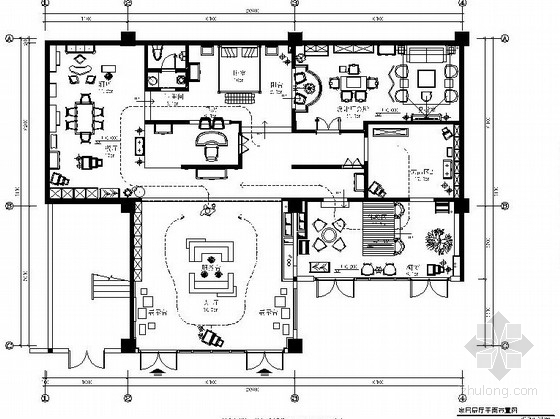 现代家具展厅设计资料下载-[广东]前卫现代风格家具展示空间施工图（含高清效果图）