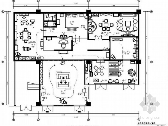 家具展览设计施工图资料下载-[广东]前卫现代风格家具展示空间施工图（含高清效果图）