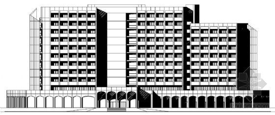 国外酒店建筑资料下载-[北非]某酒店建筑方案图