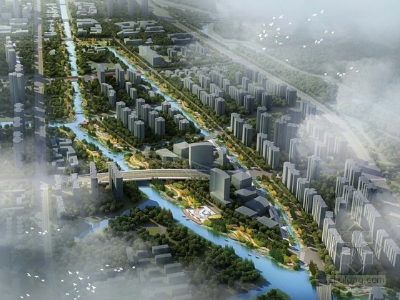 滨水空间规划学社资料下载-[苏州]城市滨水公共空间景观规划设计方案