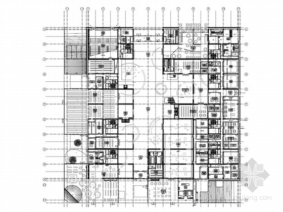 图书馆室内立面图CAD资料下载-[天津]省级现代时尚大气的图书馆室内施工图（含方案图）