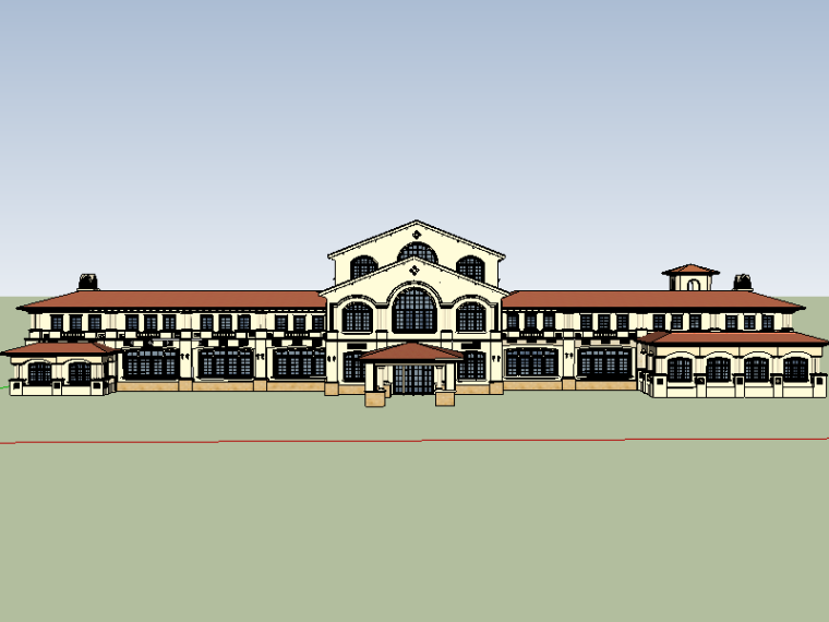 克拉尔西班牙国王酒店资料下载-西班牙-海南亚泰温泉酒店(会所）模型设计