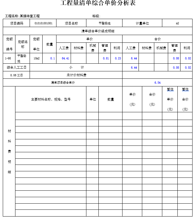 某接待室工程预算书_4