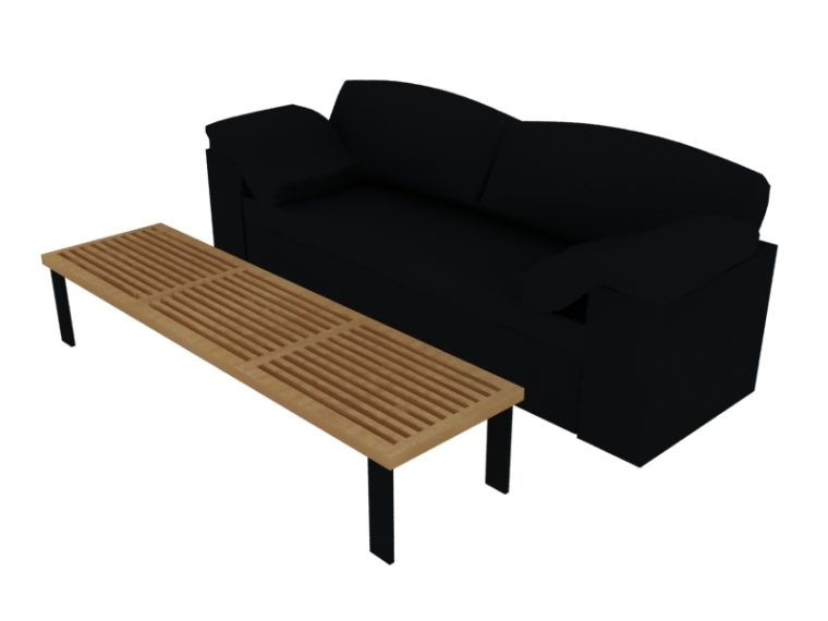 ktv欧式茶几3d模型资料下载-沙发茶几组合3D模型下载